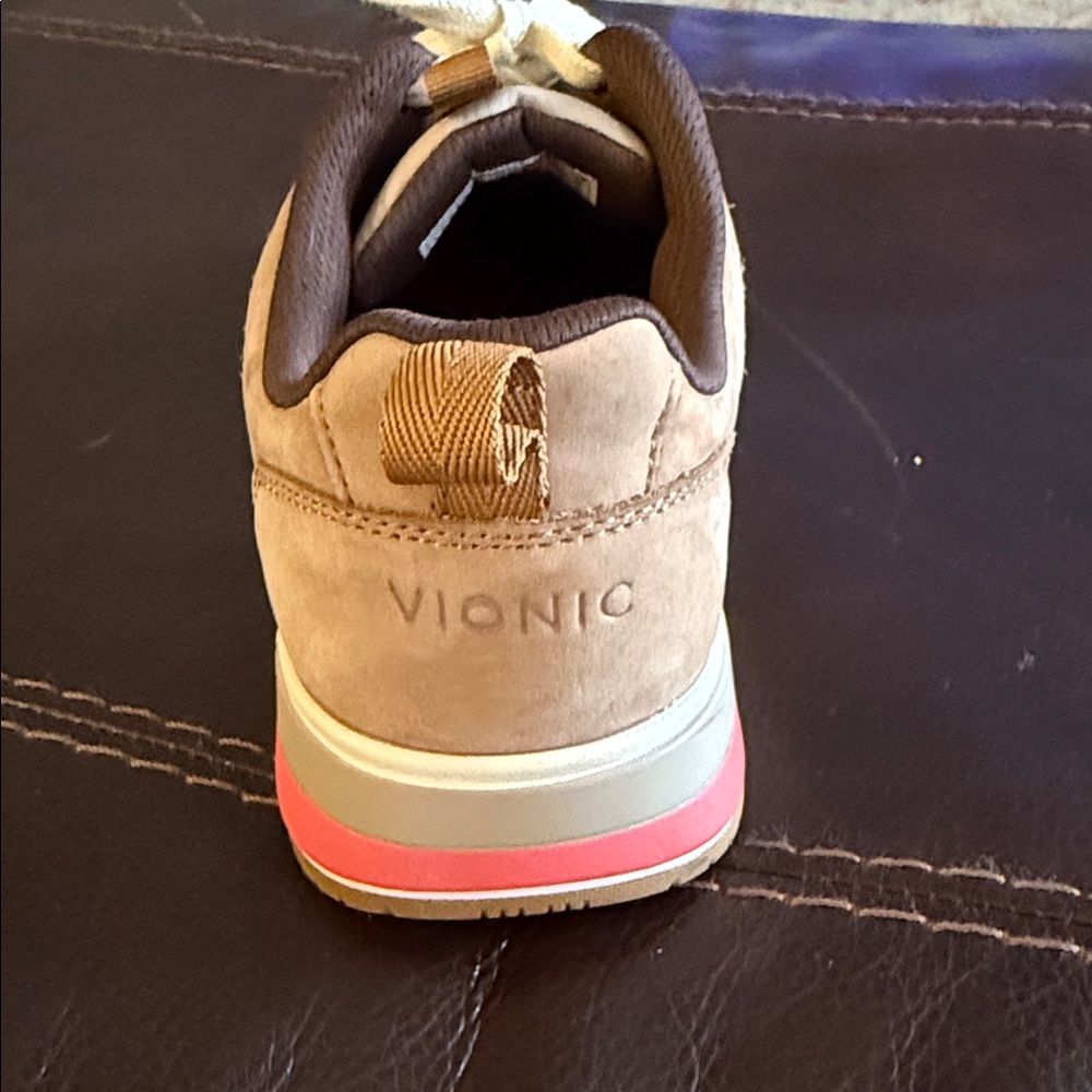 Vionic Toffee/Coral Rechelle Casual Sneaker. - Picture 11 of 11